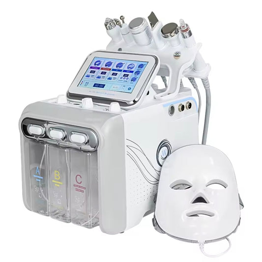 7-in-1 Hydro Bubble Facial Machine – Oxygen Jet | Diamond Peeling | Microdermabrasion | Deep Hydration & Cleansing for Professional Spa & Home Use