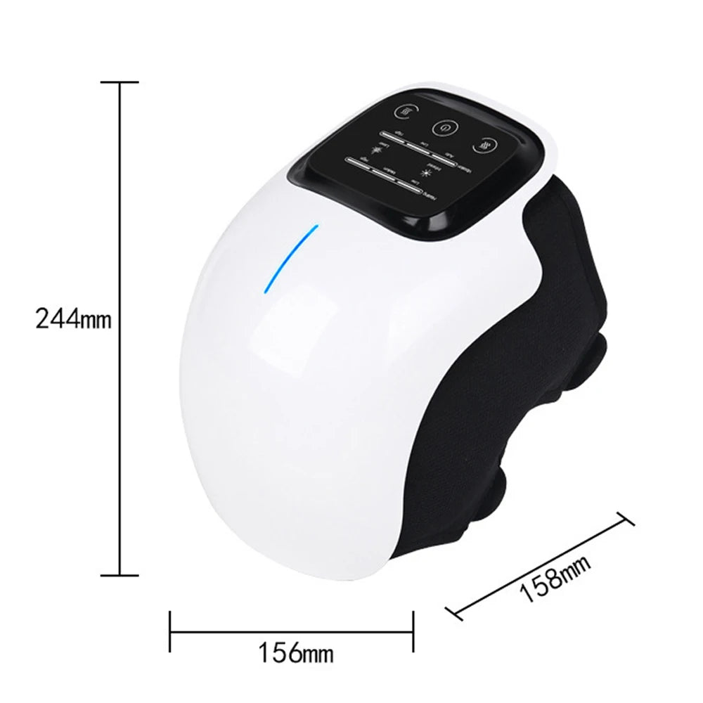 Smart Knee Massager with Red Light Therapy for Swelling, Stiff Joints, Strained Ligaments, and Muscle Injuries - Perfect Pain Relief Gift