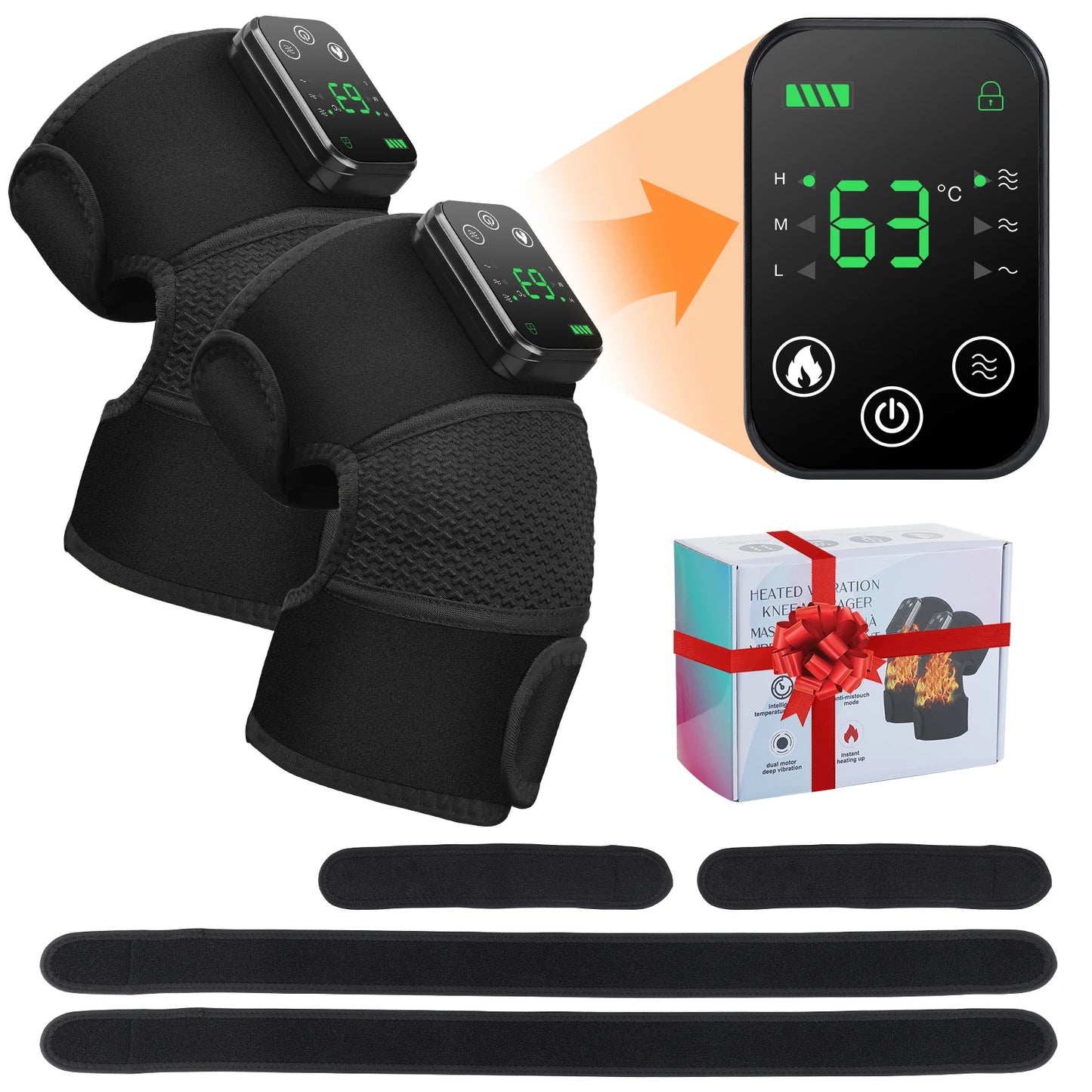 Wireless Heating Knee Brace – Multifunctional Heated Pad for Knees, Shoulders & Elbows