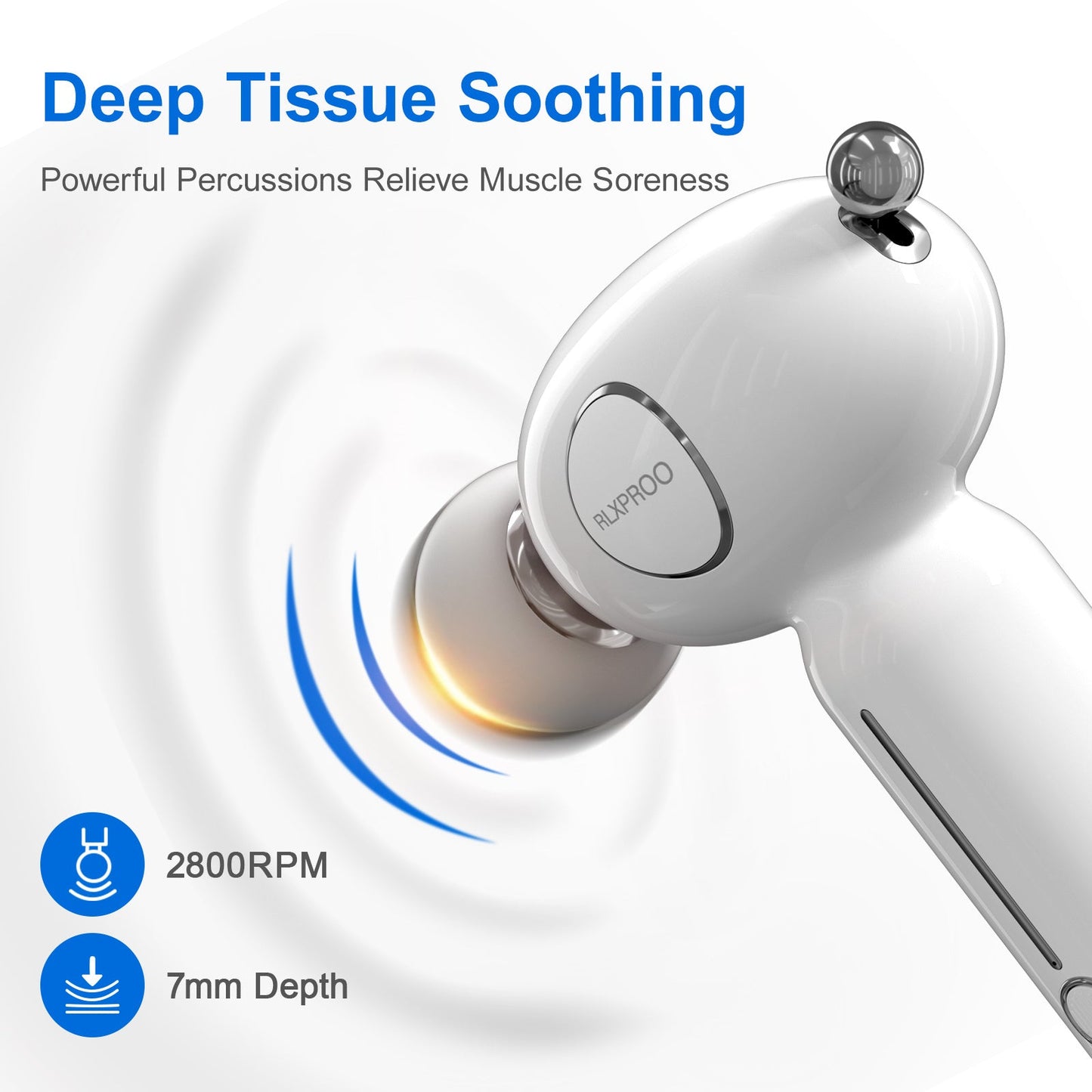 Mini Massage Gun - Deep Tissue Percussion Massager With Heat Compress