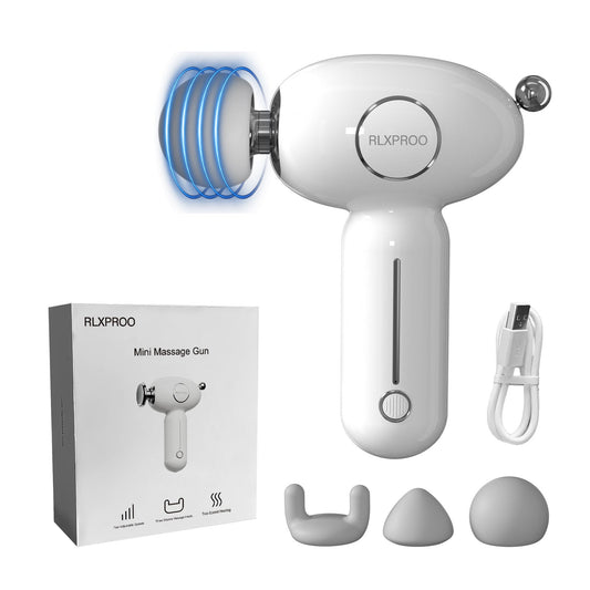 Mini Massage Gun - Deep Tissue Percussion Massager With Heat Compress